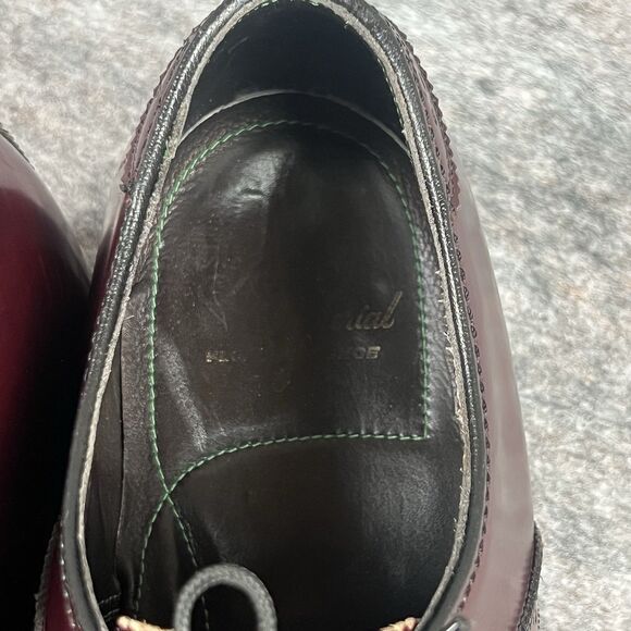 Vtg FLORSHEIM ROYAL IMPERIAL Cordovan Leather Saddle Oxfords Sz 8 - Picture 9 of 10